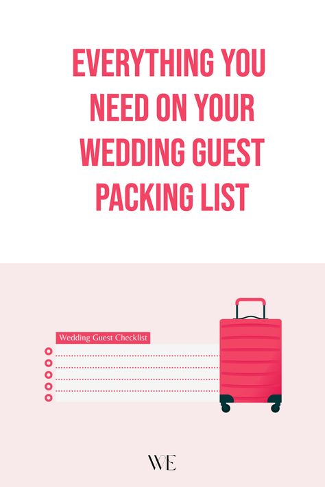 Whether the wedding is local or destination, a quick afternoon or a full wedding weekend, this checklist is for you. Tick-off essentials, surprise elements, and even those 'just-in-case' items that you never knew you needed! 💍🍾 Find comfort in preparation and transform yourself into the perfect guest! 🥂✨ Be prepared, be stylish, and most importantly, ready to celebrate love! 💖🕊️ Wedding Guest Packing Checklist, Weekend Wedding Packing List, Destination Wedding Essentials, Packing List For Wedding Guest, Destination Wedding Packing List Guest, Wedding Guest Packing List, Wedding Weekend Packing List, Packing List For Weekend Trip, Wedding Essentials Checklist