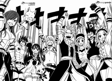 The reunion of Fairy Tail after a year of being disbanded. Natsu And Gray, Read Fairy Tail, Fairy Tail Family, Fairy Tail Pictures, Anime Fairy Tail, Fairy Tail Nalu, Fairy Tail Guild, Fairy Tail Art, Fairy Tail Manga