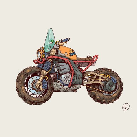 Motorcycle Drawing, Motorcycle Illustration, Concept Motorcycles, Cool Car Drawings, Arte Robot, Car Artwork, Arte Cyberpunk, Concept Car Design, Motorcycle Art