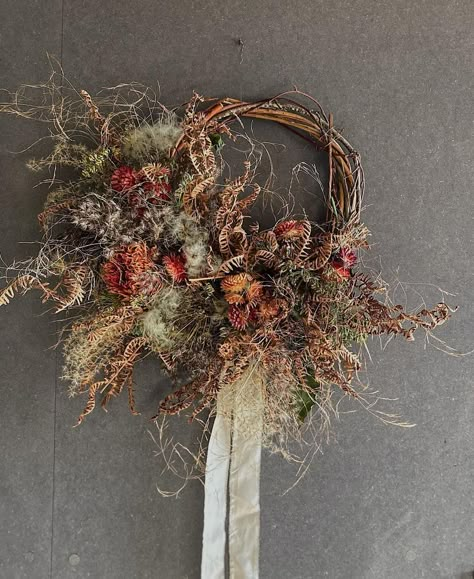 Dried Autumn Wreath, Autumn Dried Flower Wreath, Autumn Dried Flowers, Dried Rudbeckia, Autum Wreaths, Dried Floral Wreaths, Dried Wreath, Natural Wreath, Dried Flower Wreaths