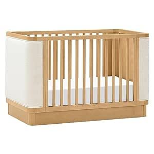 Babyletto Bondi Boucle 4-in-1 Convertible Crib with Toddler Bed Conversion Kit in Honey with Ivory Boucle, Greenguard Gold Certified 4 In 1 Crib, Dreamy Aesthetic, Junior Bed, Best Crib, Toddler Beds, Adjustable Mattress, Toddler Furniture, Convertible Crib, Crib Mattress