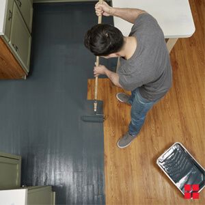 Painting Laminate Wood Floors Diy, How To Paint Laminate Floors, Paint Laminate Floor, Painted Laminate Floors, Wood Floor Paint, Painting Laminate Wood, White Wood Flooring, Painting Fake Wood, Painting Laminate Floors