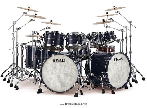 Tama Drums Tama Drum Set, Double Bass Drum Set, Tama Drums, Bongo Drums, Best Drums, Pearl Drums, Drum Solo, Drum Sets, Drum Music