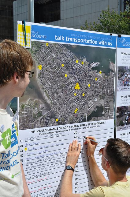 Vancouver transportation plan - community engagement Community Engagement Ideas, Participatory Art, Community Engagement Activities, Cultural Probes, Participatory Design, Service Blueprint, Experiential Marketing Events, Urban Ideas, Urban Intervention