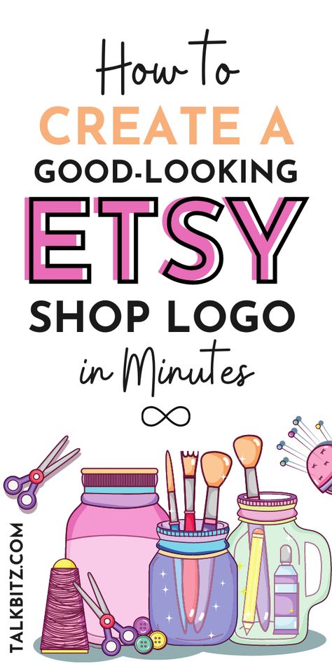 Create a unique and eye-catching Etsy shop logo in minutes with our 5 easy steps. No design experience Etsy Shop Logo Ideas, Logo For Craft Business, Craft Shop Logo, Craft Logo Ideas, Personal Shopper Business, Crafting Logo, Web Design Basics, Sewing Artwork, Crafter Logo