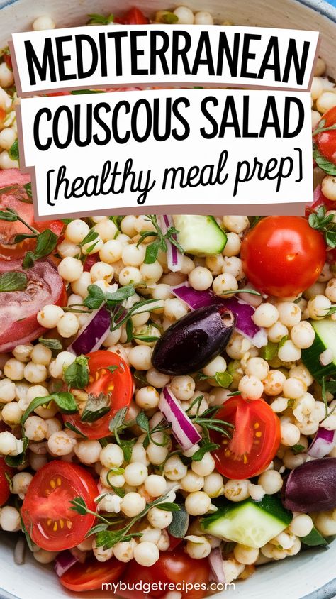 Flavorful Mediterranean Couscous Salad: The Best Healthy Lunch Healthy Meal Prep Lunch Ideas, Healthy Easy Meal Prep, Simple Healthy Meal Prep, Healthy Meal Prep Lunch, Mediterranean Couscous Salad, Easy Meal Prep Lunches, Meal Prep Lunch Ideas, Prep Lunch Ideas, Couscous Salad Recipes