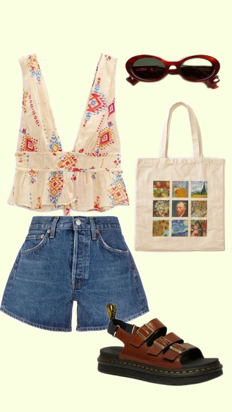 farmers market, tank top, dr martens outfit, tote bag Summer Farmers Market Outfit, Farmer Market Outfit, Granola Summer Outfits, Farmers Market Outfit, Market Outfit, Farmer Outfit, Martens Outfit, Dr Martens Outfit, College Fits