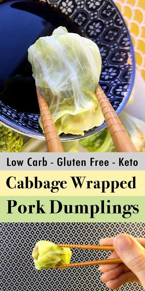 Low Carb Cabbage, Keto Cabbage, Cabbage Wraps, Pork Dumplings, Easy Keto Dinner, Optavia Recipes, Pork And Cabbage, Pork Dumpling, Baking Powder Uses