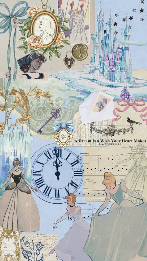 Disney Cinderella Aesthetic Cartoon, Cinderella Phone Wallpaper, Disney Wallpaper Cinderella, Cinderella Mood Board, Disney Blue Wallpaper, Cinderella Lockscreen, Cute Disney Wallpaper For Iphone, Blue Disney Wallpaper, Disney Cinderella Wallpaper