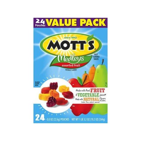 Motts Fruit Snacks, Low Iodine Diet, Healthy Snack Choices, Halloween Snacks For Kids, Fruit Fruit, Juice Flavors, Gluten Free Snacks, Vegetable Juice, Fruit Snacks