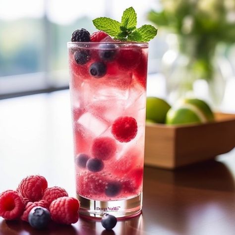 Berry Water, Fizz Cocktail, Berry Drinks, Culinary Travel, Fizzy Drink, Summer Berries, Day Drinking, Summer Refreshments, Food Experiences