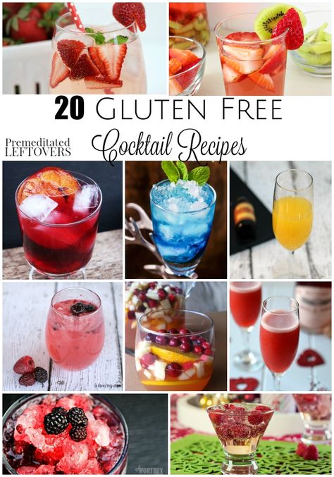 20 Gluten-Free Cocktail Recipes- Here is a variety of gluten-free cocktails that everyone can enjoy. Try these classic recipes and fun mixed drinks! Gluten Free Mixed Drinks, Gluten Free Alcoholic Drinks, Gluten Free Cocktails, Gluten Free Drinks, Gluten Free Alcohol, Keto Drinks, Gluten Free Christmas, Classic Recipes, Drinks Alcohol