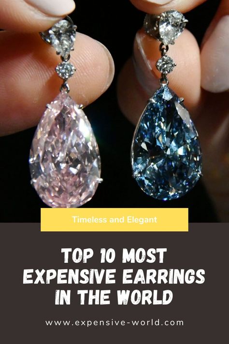 Nothing adds a touch of elegance to your look than beautiful earrings. Here are the top 10 most expensive earrings in the world. #earrings #expensiveearrings #top10 #mostexpensiveearrings #diamond #jewelry Earrings Expensive, Expensive Earrings, Expensive Things, Casual Earrings, Most Expensive, Beautiful Earrings, Diamond Jewelry, Diamond Earrings, The Top