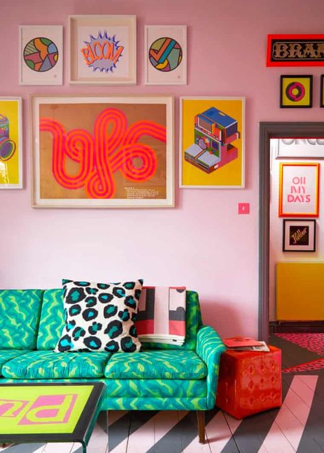 Aesthetic Colorful Room, Maximalist Eclectic, Bright Room, Trevor Project, Colour Story, 70s Home, 70s Home Decor, Flat Interior, Funky Home Decor