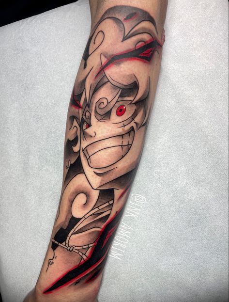 Joy boy Luffy Tatoos Ideas, One Piece Luffy Gear 5 Tattoo, Gear 5 Luffy Tattoo Design, Luffy Gear 5 Tattoo Ideas, Luffy One Piece Tattoo Design, Luffy Tattoo One Piece, One Piece Sleeve Tattoo, One Piece Tattoo Ideas Design, Anime Leg Sleeve Tattoo