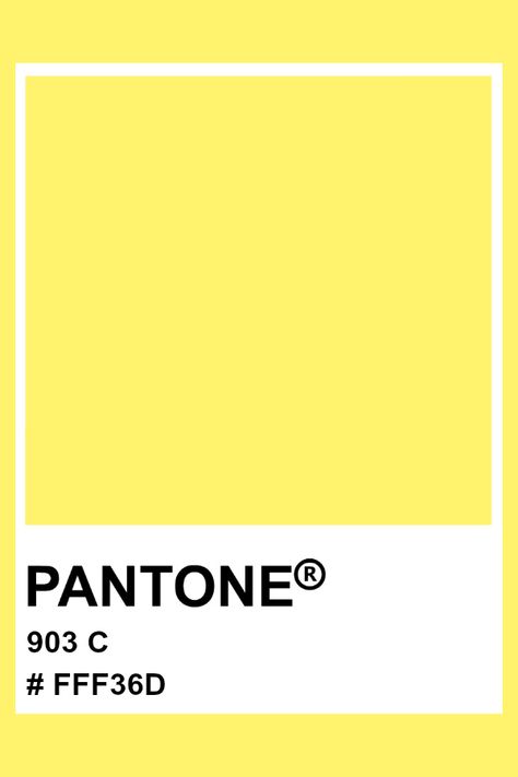 Pantone 903 C #pantone #color #neon #hex Daisy Colour Palette, Pantone Yellow Shades, Pantone Sunflower, Pantone Tcx, Pantone Colours, Yellow Pantone, Pantone Swatches, Pantone Palette, Pantone Colour Palettes