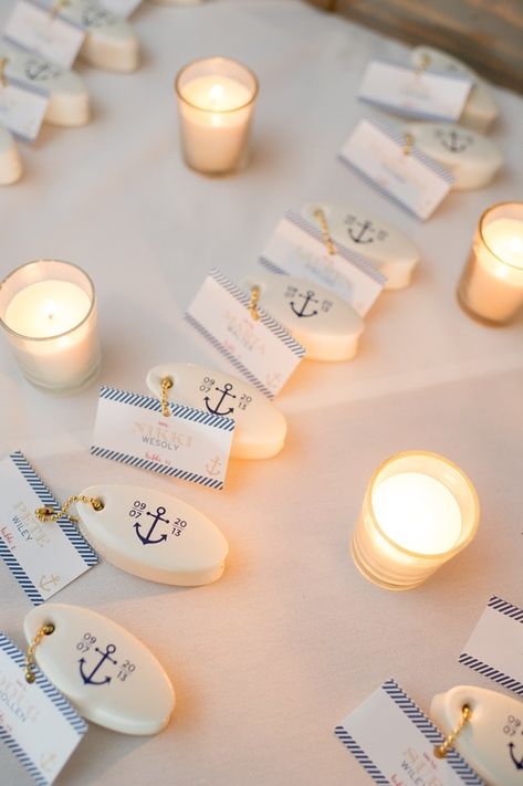 Love floating boat keychains as favors/escort cards Cruise Theme Wedding, Hot Chocolate Wedding Favors, Sailing Party, Nautical Favors, Nautical Bridal Shower, Wedding Favours Bottles, Nautical Wedding Favors, Block Island Wedding, Coastal Wedding Inspiration