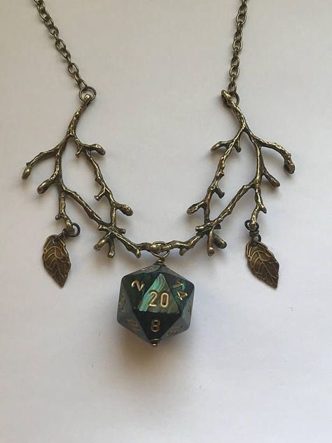 druid d20 dice necklace dungeons and dragons pendant critical Druid Necklace, Dice Necklace, Dragon Wedding, Dungeons And Dragons Gifts, D20 Dice, Dungeons And Dragons Dice, Dragon Pendant, Dungeon Master, Critical Role