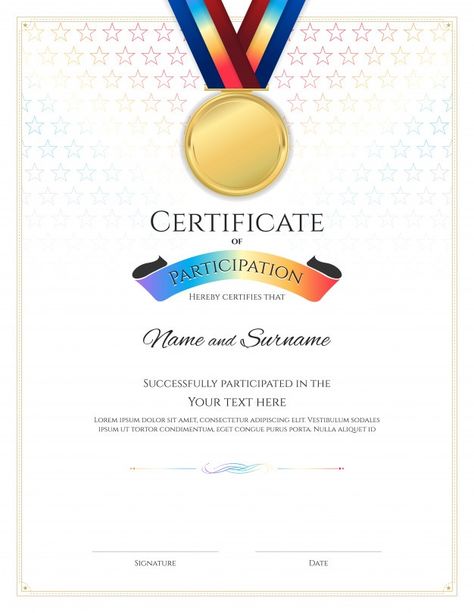 Certificate template in sport theme with... | Premium Vector #Freepik #vector #certificate #graduation #success #document Sports Certificate Design, Certificate Designs, Sports Certificate, Certificate Graduation, Diploma Design, Indian Army Quotes, Sport Theme, Certificate Of Appreciation, Shooting Sports