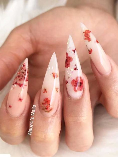 Acrylic Pink, Flower Nail Designs, Pretty Nail Designs, Pretty Nail Art Designs, Nail Art Wedding, Nails Spring, Nails 2020, Colorful Nail Designs, Pretty Nail Art