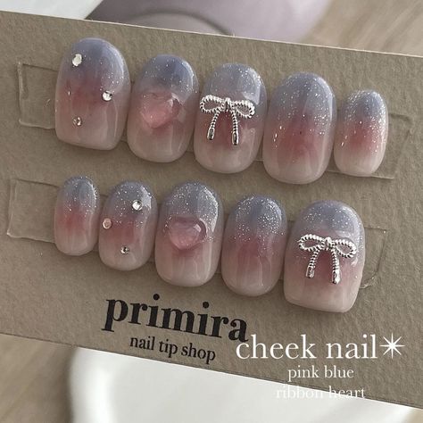 Ombre Glitter Nails, Ribbon Nails, Gel Ombre, Box Project, Hello Nails, Ombre Glitter, Beauty Nails Design, Ombre Nail, Blue Gel