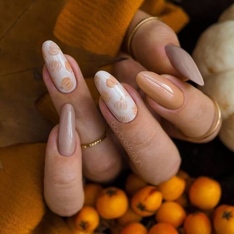 50 Cute Fall Nail Design Ideas for 2024 - Beautiful Dawn Designs Pumpkin Nail Art, Simple Fall Nails, Nude Nail, Fall Nail Art Designs, Pumpkin Nails, Cute Nails For Fall, Nude Nail Designs, Sweater Nails, Fall Acrylic Nails