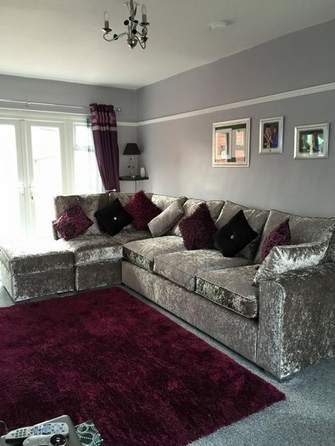 Stunning Crushed Velvet corner sofa - Only £1,299!! Call a member of our friendly team on 01535 606660 to order yours today! Crushed Velvet Sofa Living Rooms, Crushed Velvet Living Room, Velvet Sofa Living Room Ideas, Mauve Living Room, Sectional Sofa Decor, Sofa Living Room Ideas, Crushed Velvet Sofa, Velvet Sofa Living Room, Cute Living Room