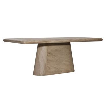 Dovetail Furniture | Dining - Dovetail Wood Pedestal Dining Table, Serene Spaces, Metal Base Dining Table, Dovetail Furniture, Dining Table Sizes, Wood Pedestal, Oval Table Dining, Solid Wood Table, Pedestal Dining Table