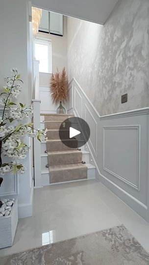 115K views · 15K reactions | Happy Sunday 💗

20% off @imperaitalia with code tanya20 ends tonight! After this it’ll revert back to code tanya10 for 10% off! 

For reference we have used shade Crystal from the Gimcyn range on our staircase feature wall and shade Diamond from the Gimcyn Luxury range in our bedroom. 

Check out my impera italia highlight for tutorial and application tips, or feel free to ask any questions in the comments section below 👇🏻 

.
.
.
.

#metallicpaint #hallwaydecor #hallway #hallwayinspo #entrancedecor #luxedecor #glamhome #paradiseinterior #panelling
#thewelldressedhouse #interior125 #interior123 #interior4you1 #interiorstyling #interiordecor #greyhome #greydecor #greyinterior #inspire_me_home_decor #interiorinspo #newbuild #firsttimebuyer #actualinstagramhome Staircase Feature Wall, Staircase Feature, Landing Decor, Closet Transformation, House Staircase, Luxe Decor, Staircase Wall, Happy New Week, Water Fall