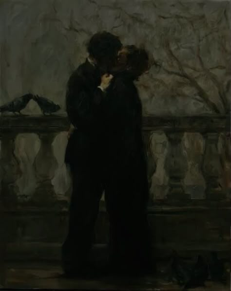 Dark Academia Couple, Romance Artwork, Dark Romance Aesthetic, Storm And Silence, Artwork Aesthetic, Romance Aesthetic, You My Love, Brown Acrylic, Rennaissance Art