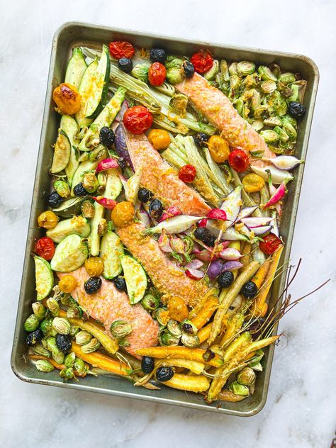 Dr Mark Hyman Recipes, One Pan Salmon, Salmon Veggies, 10 Day Detox Diet, Salmon And Veggies, Pegan Recipes, Pan Salmon, 10 Day Detox, Dr Mark Hyman