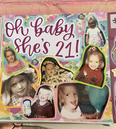 21st Birthday Shotbook Page Ideas, 21st Bday Scrapbook Page, Shotbook Page 21st Page 1, 21 Scrapbook Shot Book, Shot Book Filler Page Ideas, 21 Birthday Scrapbook Ideas, Birthday Photo Book Ideas, Shotbook Cover Ideas, 21st Scrapbook Ideas