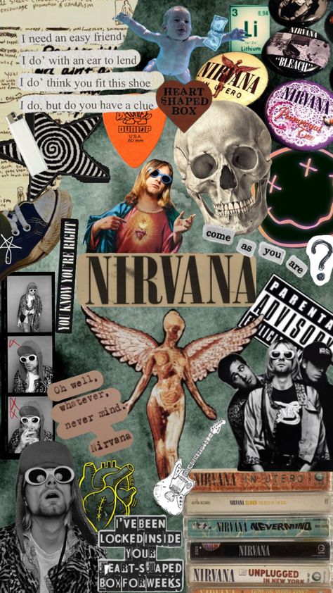 Nirvana #nirvana #90sgrunge #nevermind Nirvana Aesthetic, Nirvana Band, Artic Monkeys, Band Pictures, Band Posters, Vintage Vibe, Background For Photography, Ac Dc, Nirvana