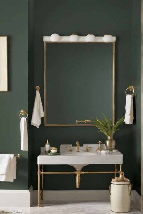 1. Home decor inspiration
2. Benjamin Moore paint colors
3. Black Forest Green
4. Interior design ideas Benjamin Moore Hunter Green Walls, Benjamin Moore Essex Green Color Palette, Pewter Green Benjamin Moore, Forest Green House Interior, Dark Green Bathroom Paint, Benjamin Moore Green Bathroom, Forest Green Wall Paint, Benjamin Moore Dark Green Paint Colors, Dark Green Benjamin Moore Paint