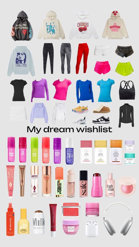 My clothes + makeup/skincare wishlist! #fyp #fypshuffle #foryou #foryoupage #wishlist #dreamwishlist #lululemon Skincare Wishlist, My Clothes, Summer Fridays, Lulu Lemon, Makeup Skincare, Makeup, Outfit Inspo, Clothes, Make Up