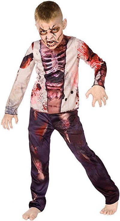 25-Scary-Zombie-Halloween-Costumes-For-Kids-Girls-Women-Men-2018-2 Boy Zombie Costume, Girl Zombie Costume, Zombie Clothes, Zombie Kid, Zombie Boy, Zombie Halloween Costumes, Halloween Infantil, Kids Costumes Boys, Zombie Costume