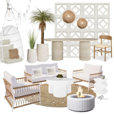 Outdoor Mood Board, Bills Aesthetic, Outdoor Patio Design Ideas, Backyard Vibes, Outdoor Roof, Outdoor Interior Design, Patio Lounge Furniture, Outdoor Interior, Patio Furniture Layout