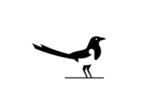 Magpie bar food fashion sports negative white black magpie bird animal logo Magpie Tattoo, Magpie Art, Alfabet Font, Negative Space Logos, Startup Logo, Korean Design, Logos Inspiration, Bird Logos, Photography Logo Design