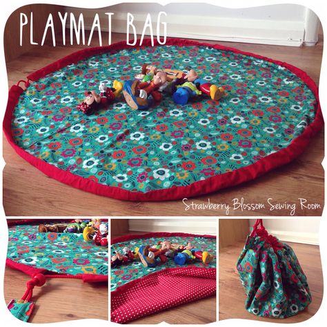 Baby Room Display Boards, Baby Play Mat Diy Sewing Free Pattern, Baby Playmat Pattern, Drawstring Playmat, Travel Pillow Diy, Diy Toy Bag And Play Mat, Car Play Mats Diy, Toy Bag Play Mat, Lego Bag