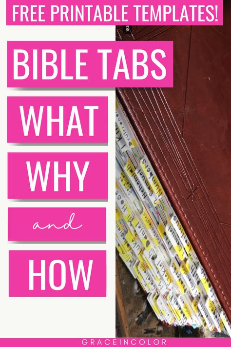 Bible Tabs: What, Why and How | Free Printable Templates inside | DIY Bible tabs | free christian resources | easy DIY Bible Tabs Diy Free Printable, The Books Of The Bible, Proverbs 30, Free Printable Templates, Bible Songs, Psalm 119, The Word Of God, Printable Templates, Faith Inspiration