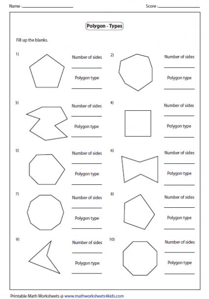 Regular And Irregular Polygons, Polygons Shapes, Types Of Polygons, Polygon Activities, Polygons Worksheet, Maths Shapes, Polygon Shapes, Gcse Maths Revision, Third Grade Worksheets