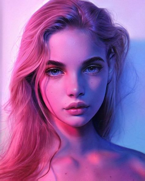 Irakli Nadar, Reference Photos For Artists, 얼굴 드로잉, 얼굴 그리기, Face Drawing Reference, Photographie Portrait Inspiration, Digital Portrait Art, Face Photography, Colorful Portrait