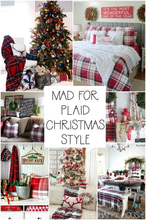 Tartan Plaid Christmas, Inspiration Crafts, Red Christmas Decor, Plaid Christmas Decor, Tartan Christmas, Country Christmas Decorations, Plaid Christmas Tree, Christmas Series, Christmas Style