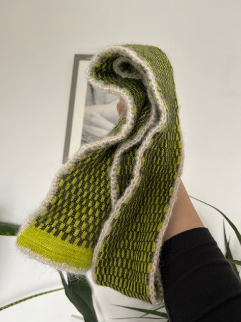 Hand knit scarf