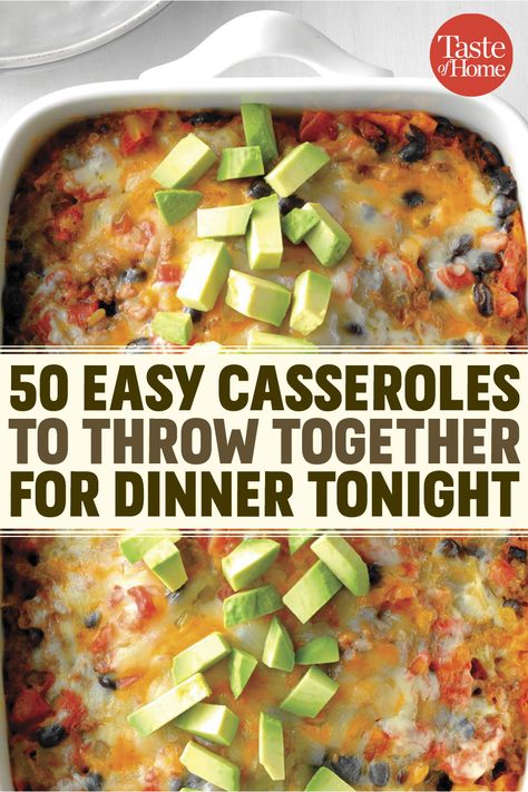 Dinner Tonight Easy, Super Easy Casseroles, Easy Casseroles, Yummy Casserole Recipes, Yummy Casseroles, Easy Casserole Recipes, Easy Casserole, Dinner Tonight, Ground Beef Recipes