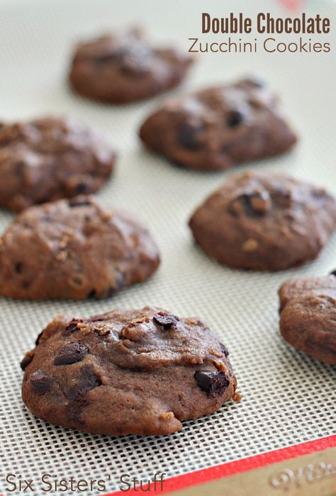 Chocolate Zucchini Cookies, Zucchini Cookie Recipes, Zucchini Cookies, Zucchini Recipes Dessert, Chocolate Zucchini, C Is For Cookie, Garden Recipes, Zucchini Recipes, Savoury Cake