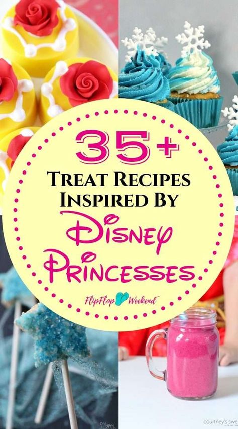 35+ DIY Disney Recipes Inspired By Your Favorite Disney Princesses Princess Desserts Ideas, Disney Princess Food Ideas Recipes, Disney Themed Food For Party, Disney Princess Themed Party Food, Disney Princess Charcuterie Board, Disney Princess Snacks, Princess Food Ideas For Kids, Princess Party Snack Ideas, Disney Princess Themed Birthday Party