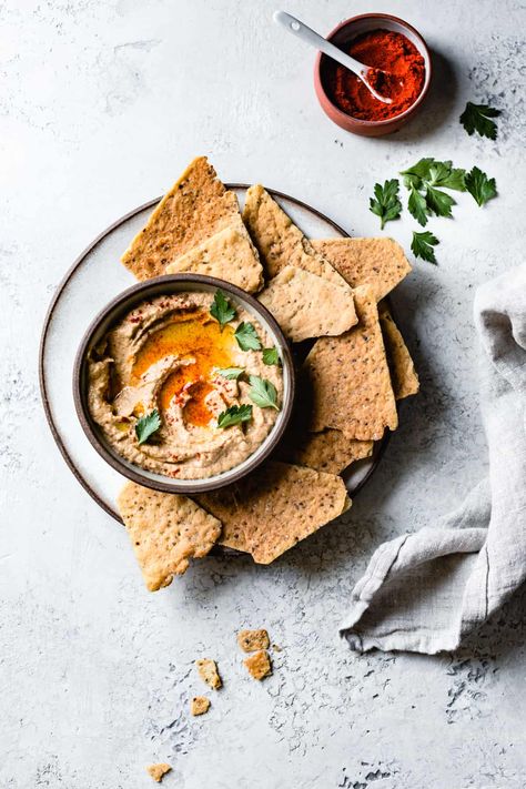 Smoky Baba Ganouj • The Bojon Gourmet Eggplant Tahini, Meze Platter, Bojon Gourmet, Vegan Dip, Baba Ganoush, Roasted Eggplant, Pita Chips, Orzo, Flatbread