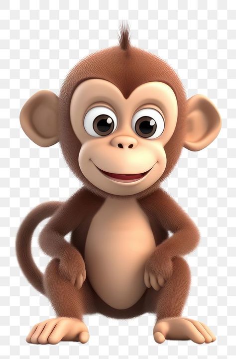 Monkey Png, 3d Monkey, Cocomelon Theme, Bal Hanuman, Cartoon Monkey, Cartoons Png, Hanuman Ji, Animal Cute, Baby Monkey