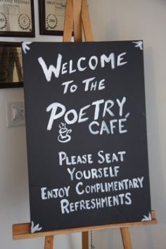 Poetry Classroom, Poetry Decor, Poetry Cafe, Poetry Workshop, Poetry Day, Poetry Unit, Poetry Ideas, Teaching Poetry, Poetry Month